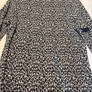 Talbots Monochrome Animal Print Blouse